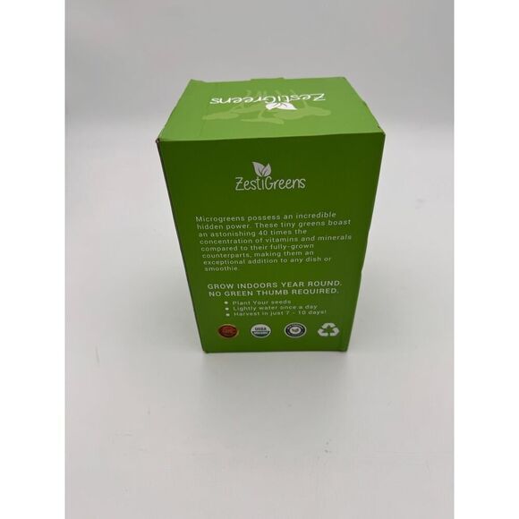 ZestiGreens Organic Microgreens Growing Kit – Grow 6 Varieties in 7-10 Day - Picture 3 of 5
